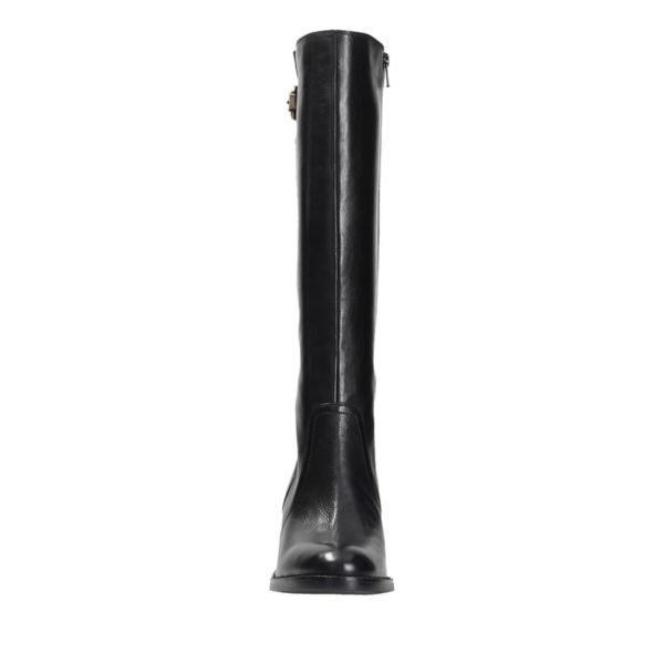 Clarks Womens Mascarpone Ela Knee High Boots Black | UK-2875314